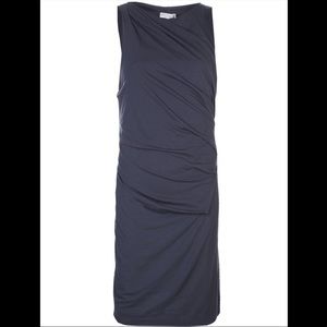 Brunello Cucinelli Navy Ruched Dress